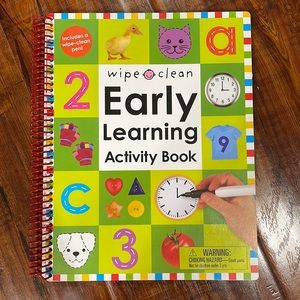Priddy Book Wipe clean early learning activity book new